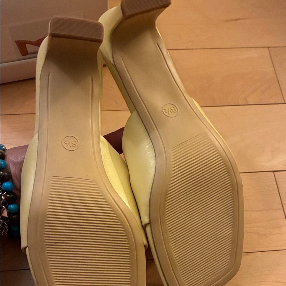 A New Day Women's Bright Yellow Sandals - Picture 3 of 5